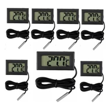 Imagem de Kit 10 Medidor Temperatura Digital Frezer Aquário Chocadeira