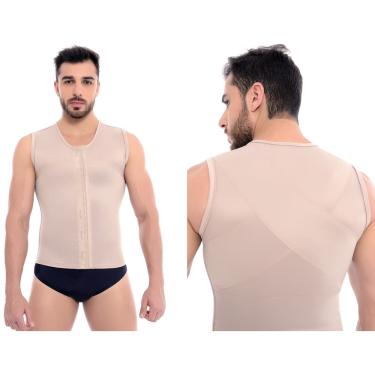 Imagem de Colete Pós Cirúrgico Masculino Ginecomastia Lipoaspiração Pós Operatório