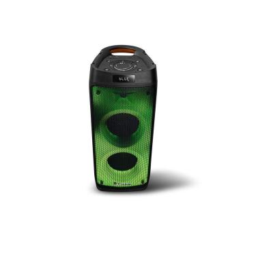 Imagem de Caixa De Som Torre Bomber Beatbox 1100 Led Bluetooth + Usb + Sd Card + P2 Preto 2 Woofers 6" 70w Rms