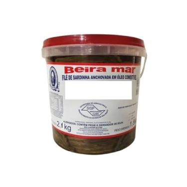 Imagem de Filé De Sardinha Anchovada Beira Mar 2,1 Kg