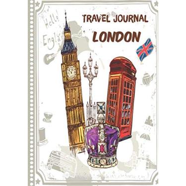 Imagem de Travel Journal London: Diary or Notebook, 108 pages ILLUSTRATED, Holiday Activity Book to Be Filled, Diary Book for his Travel, Gift to Offer