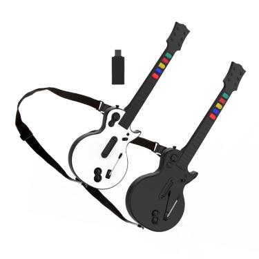 Imagem de Doyo controlador de herói guitarra sem fio para pc ps3 compatível com clone hero rock band jogos
