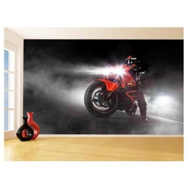 Imagem de Papel De Parede 3D Moto Esporte Viagem Estrada 3,5M Bkm72 - Você Decor