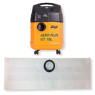 Imagem de 6 Saco Descartável para Aspirador de Pó Wap Aero Plus/GT 10L