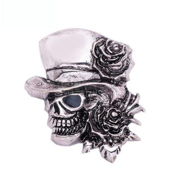 Imagem de Broche feminino Halloween Skull Corsage Alloy Broche Pin