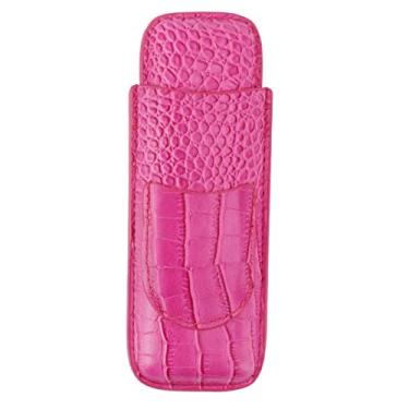 Imagem de Porta-charutos De Couro Vintage, Umidificador De Charuto Portátil, Caixa De Charutos Resistente Ao Desgaste Para Presentes De Aniversário, Porta-charutos Macio Serve Para Charutos (rosa)