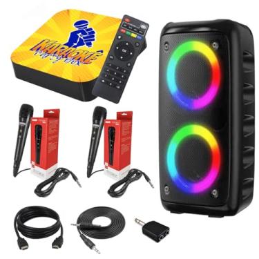 Imagem de Karaokê Party Box Profissional +2 Microfones + Caixa de Som +De 2000 Músicas (Com Pontuação) ORIGINAL Completo