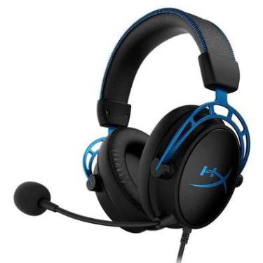 Imagem de Headset Gamer Hyperx Cloud Alpha S Azul, 7.1, Drivers 50Mm, USB E P3, Microfone Removível Dual Chamber - HX-HSCAS-BL/WW