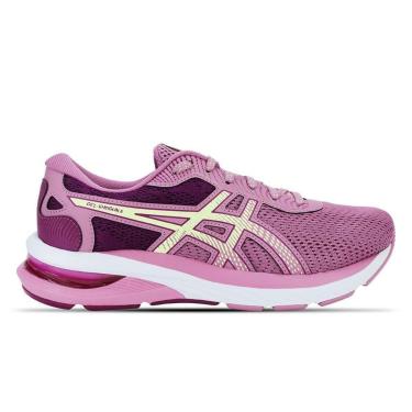 Imagem de Tênis ASICS GEL-Shogun 6 - Feminino - Rosa com Roxo e Verde-Feminino