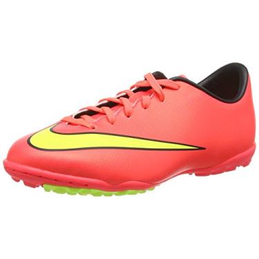 Imagem de Nike Tênis de futebol Jr Mercurial Victory V TF Turf, Hyper Punch, 5 Narrow Little Kid