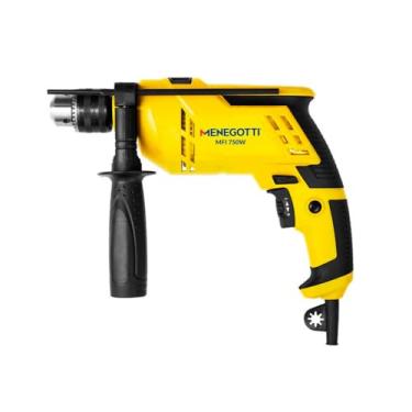 Imagem de Furadeira de Impacto Profissional Menegotti MFI 750W 1/2” (13mm) – 220V | Reversível, Rolamentada, Velocidade Variável