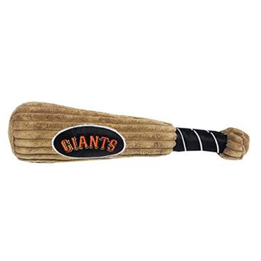 Imagem de Taco de beisebol MLB San Francisco Giants para cães e gatos. Pelúcia de veludo cotelê macia com esqueleto interno