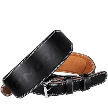 Imagem de Cinto de levantamento de peso de couro cinto de levantamento de peso cintos de ginásio para levantamento de peso deadlift powerlifting treino de força, a, 95-115cm