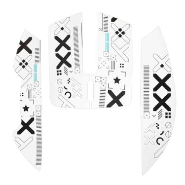 Imagem de ATTACK SHARK Fita antiderrapante para mouse para jogos sem fio Superlight, ajuste universal, resistente ao suor, alças laterais elásticas, aplicação sem esforço, design ultrafino (0,5 mm/0,02 pol) -