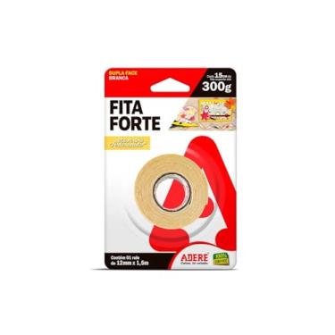 Imagem de FITA ADESIVA ESPUMA DUPLA FACE ADERE 12MM X 1,5M
