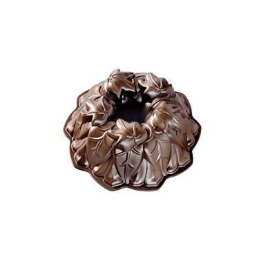 Imagem de Forma para Bolo - Harvest Leaves Bundt, Nordic Ware, Bronze