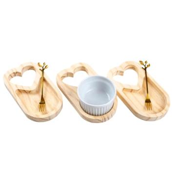 Imagem de Petisqueira Mercado Livre Petisqueira de Madeira e Garfinhos