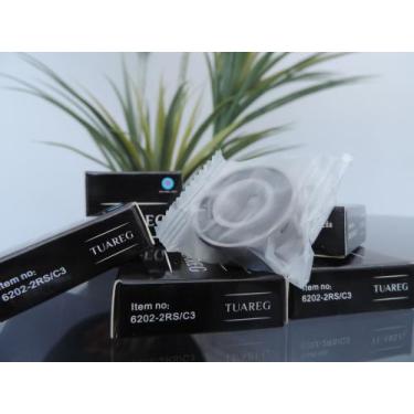 Imagem de Kit 10 Rolamentos 6202 2 Rs C3 Esferas De Aço 15x35x11 mm - TUAREG