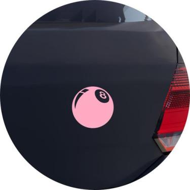Imagem de Adesivo de Carro  Bola 8 Sinuca Bilhar - Cor Verde Claro - Melhor Ades