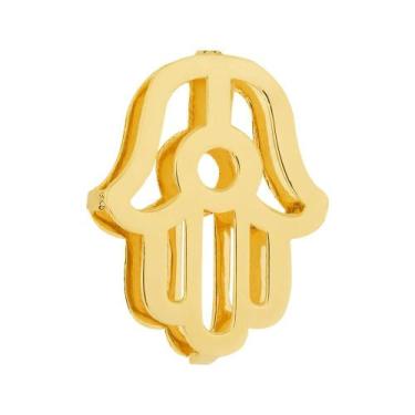 Imagem de Pingente Aço Hit Mão de Fátima 11.5mm Gold IPG - Convex
