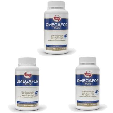 Imagem de 3un Omegafor Plus 120 Caps - Vitafor Omega 3 Selo IFOS ORIGINAL