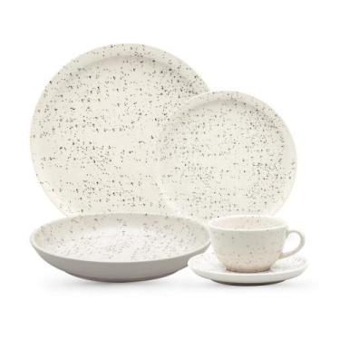 Imagem de Aparelho de Jantar 20 Peças Flat Chuvisco Oxford