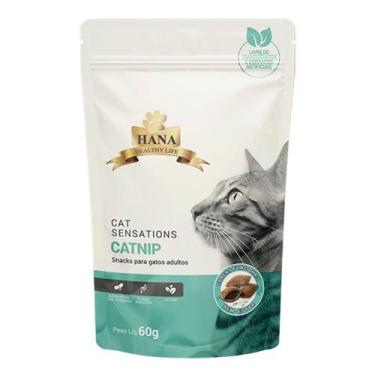 Imagem de Snacks Hana Nuggets Sensations Catnip para Gatos Adultos - 60 g - Hana
