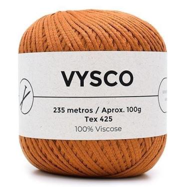 Imagem de Linha Vysco 100g - 100% Viscose - Escola de artes manuais, TERRACOTA