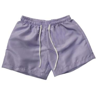 Imagem de Shorts Feminino Infantil Juvenil - OX CONFECÇÕES, Roxo, 16