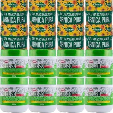 Imagem de Revenda Atacado 8 Gel Massageador Arnica Pura 200g + 8 Gel 20 Ervas Ex