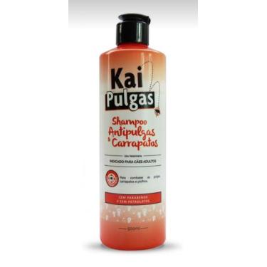 Imagem de Shampoo Antipulgas e Carrapatos para cães KaiPulgas 500ml com permetri