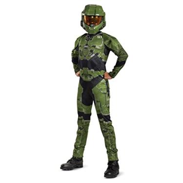 Imagem de Halo Infinite Master Chief Costume, Kids Size Video Game Inspired Character Jumpsuit, Classic Child Size XL (14-16)