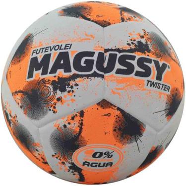 Imagem de Bola de Futevôlei Magussy Twister PU Fusiotec 0% Água, Único, Branco, 