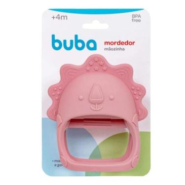 Imagem de Brinquedo Mordedor Mãozinha Rosa Para Bebê 16231 - Buba