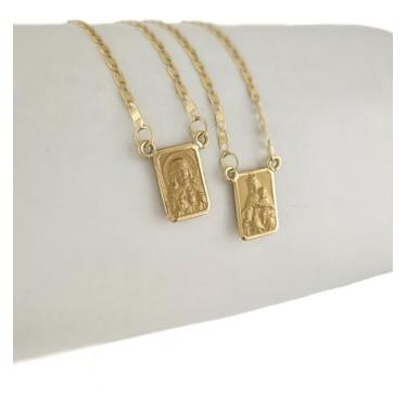 Imagem de Escapulário Feminino Piastrine 1.3 60 Cm S F Ouro 18k 750 - JOIE JOIAS