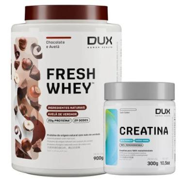 Imagem de Fresh Whey Isolado Hidro Chocolate Belga 900g Creatina - Dux - Dux Nut