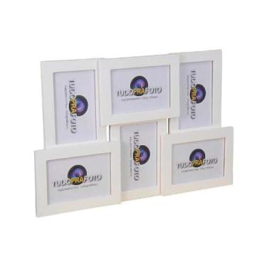 Imagem de Porta Retrato Conjunto de Parede 10x15 - SC-06 Branco - TUDOPRAFOTO