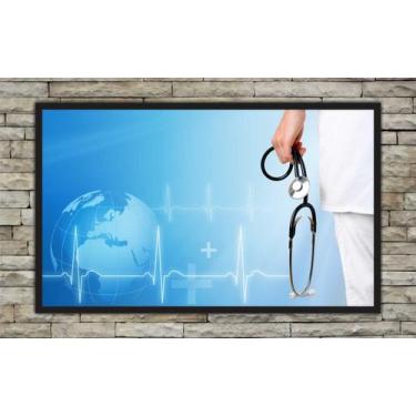 Imagem de Quadro Decorativo Consultórios Médicos Medicina Com Moldura 1 Metro x 