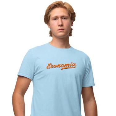 Imagem de Camisa Camiseta Masculina Estampada Economia Baseball 100% Algodão Fio
