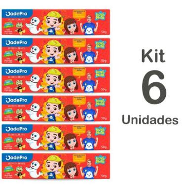 Imagem de Kit com 6un Pasta de Dente Infantil Luccas Neto Gel Dental 50Gr Sem Aç