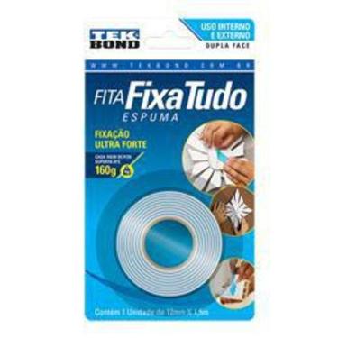 Imagem de Fita dupla face espuma fixa tudo 19mm x 1,5m tek bond