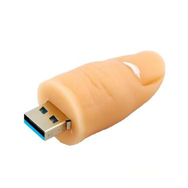 Imagem de EcooDisk Pen Drive USB 3.0 de 128 GB, em formato de dedo, armazenamento de dados de alta velocidade
