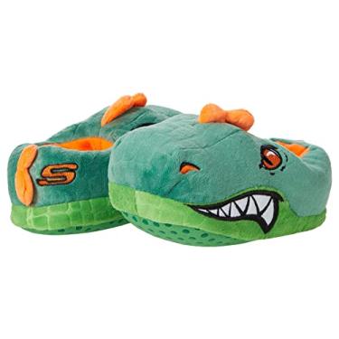 Imagem de Skechers Chinelo de dinossauro para meninos, Verde, 0 Little Kid