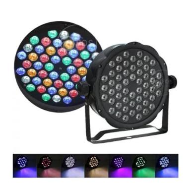 Imagem de Par Led slim 54 Leds 3w Rgbwa Dmx Strobo - AD LIGHT