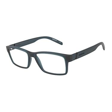 Imagem de ARNETTE Armação retangular masculina An7179 Leonardo para óculos de grau, Azul fosco/lente de demonstração, 54 mm