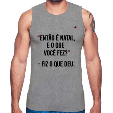 Imagem de Regata Fiz o que deu - Foca na Moda, Cinza, P