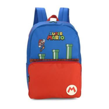 Imagem de Mochila Escolar Infantil Juvenil Menino Original Super Mario - Luxcel,
