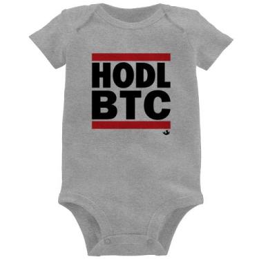 Imagem de Body Bebê Hodl BTC - Foca na Moda, Cinza, G