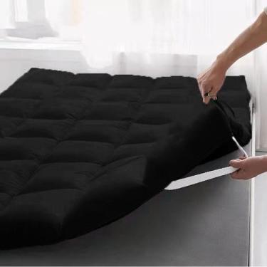 Imagem de Pillow Top Protetor De Colchão Cama King Size Preto - DUCASA ENXOVAIS