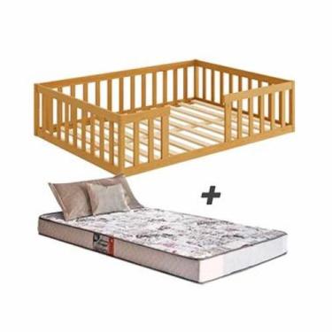 Imagem de Cama Montessoriana Com Colchão Casal - Nemargi, Nogueira